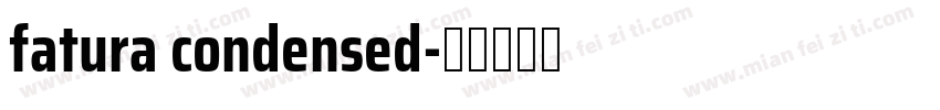 fatura condensed字体转换